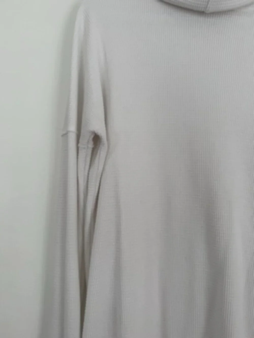 TNA Waffle Knit Cowl Neck Long Sleeve Top | White | Size M - Picture 10 of 10